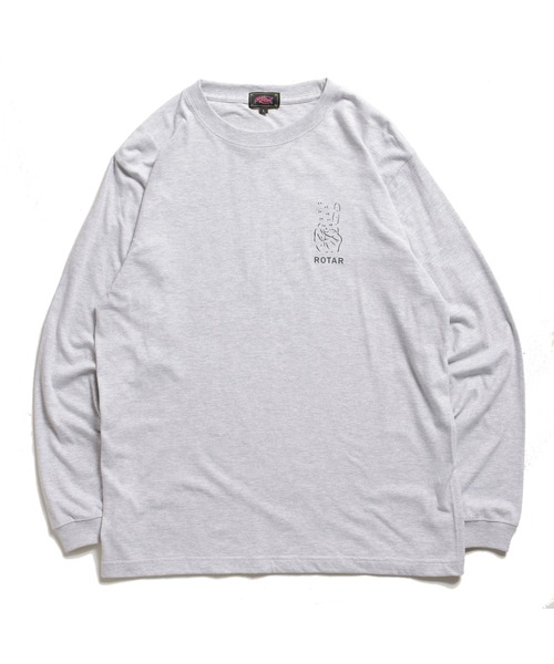 ROTAR（ローター）の「Mind Connection LS Tee（Tシャツ/カットソー・メンズ・ブラック/ブルー系その他/アッシュグレー・X-LARGE/LARGE/MEDIUM/SMALL）」の8枚目の写真