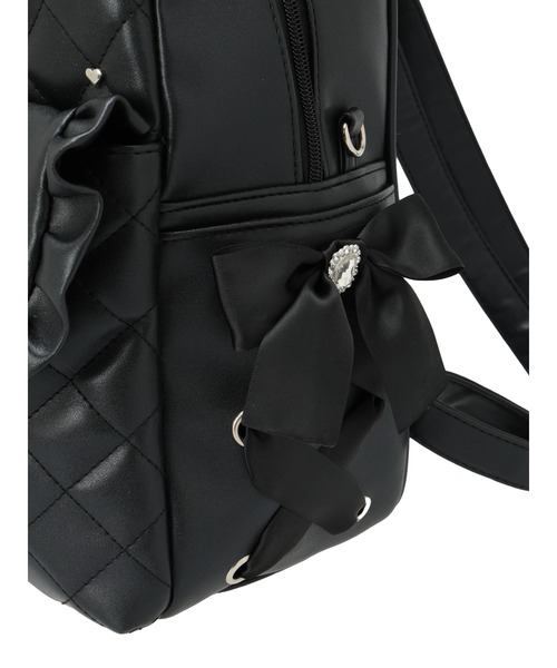 実物は撮影する 限定 非売品 ブラック キルティングリュック 黒 キルティングA4リュック（バックパック/リュック）｜NOEMIE（ノエミー