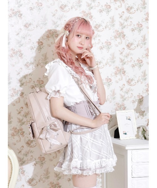 NOEMIE(ノエミー)の「キルティングA4リュック(バックパック/リュック・レディース・ピンク/ブラック・ONE SIZE)」の9枚目の写真