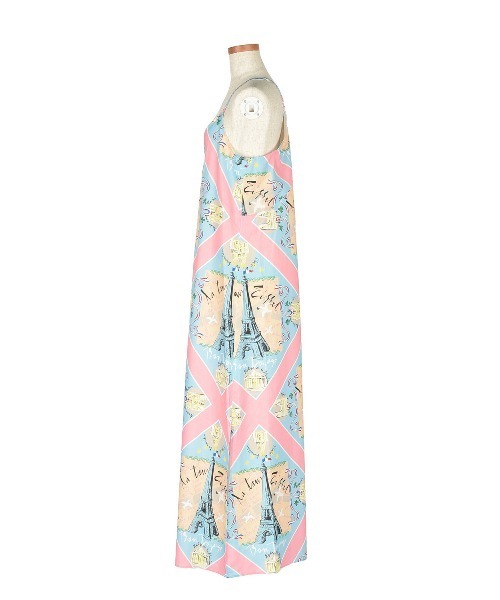 KEITA MARUYAMA(ケイタマルヤマ)の「Paris Scarf print OP(ワンピース・レディース・サックスブルー・FREE)」の4枚目の写真
