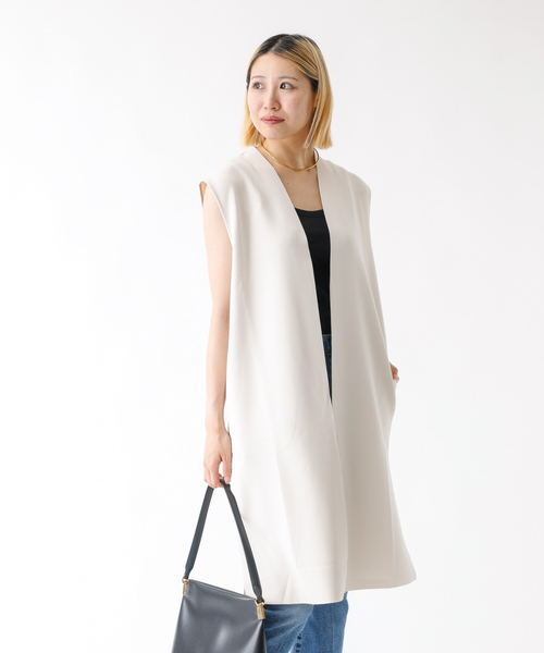 DESIGNWORKS（デザインワークス）の「カットオフロンクジレ（ベスト・レディース・ブラック/アイボリー・フリー）」の22枚目の写真