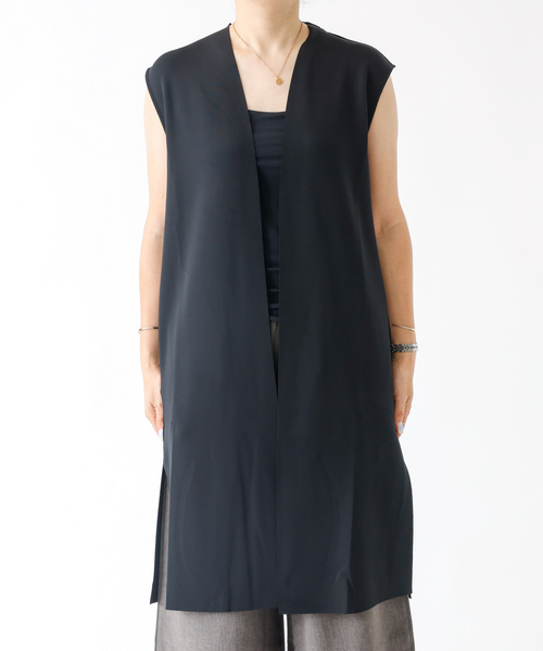 DESIGNWORKS（デザインワークス）の「カットオフロンクジレ（ベスト・レディース・ブラック/アイボリー・フリー）」の11枚目の写真