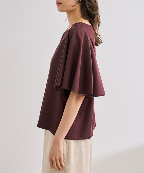 ROPE'（ロペ）の「【洗える】フレアスリーブオーバーブラウス【WEB・一部店舗限定】（シャツ/ブラウス・レディース・オフホワイト/ブラック/ワイン・FREE）」の13枚目の写真