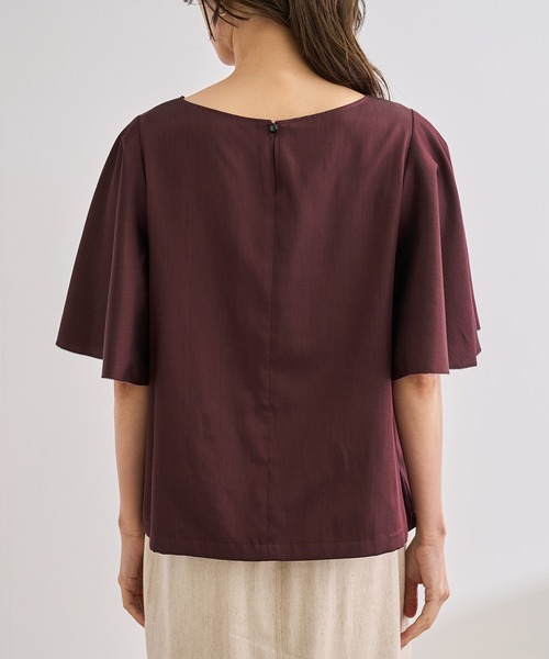 ROPE'（ロペ）の「【洗える】フレアスリーブオーバーブラウス【WEB・一部店舗限定】（シャツ/ブラウス・レディース・オフホワイト/ブラック/ワイン・FREE）」の14枚目の写真