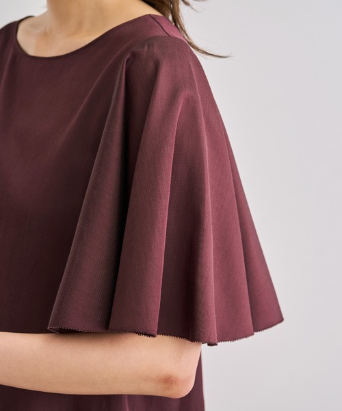 ROPE'（ロペ）の「【洗える】フレアスリーブオーバーブラウス【WEB・一部店舗限定】（シャツ/ブラウス・レディース・オフホワイト/ブラック/ワイン・FREE）」の17枚目の写真