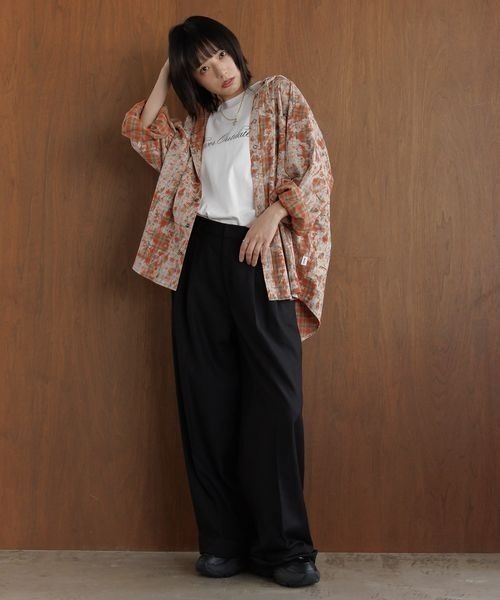 PBLIM(ページボーイリム)の「《UNISEX》オンブレフードシャツ(シャツ/ブラウス・レディース・オレンジ/ブルー/カーキ・FREE)」の7枚目の写真