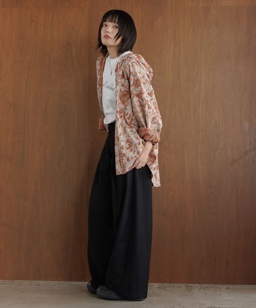 PBLIM(ページボーイリム)の「《UNISEX》オンブレフードシャツ(シャツ/ブラウス・レディース・オレンジ/ブルー/カーキ・FREE)」の8枚目の写真