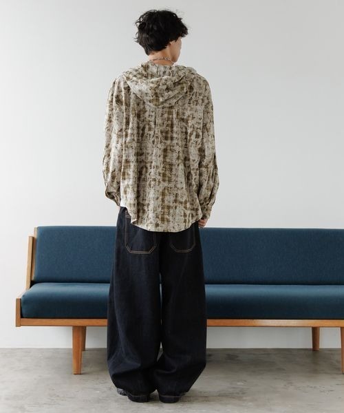 PBLIM(ページボーイリム)の「《UNISEX》オンブレフードシャツ(シャツ/ブラウス・レディース・オレンジ/ブルー/カーキ・FREE)」の15枚目の写真