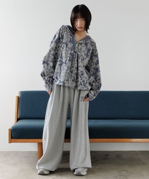 PBLIM(ページボーイリム)の「《UNISEX》オンブレフードシャツ(シャツ/ブラウス・レディース・オレンジ/ブルー/カーキ・FREE)」の19枚目の写真