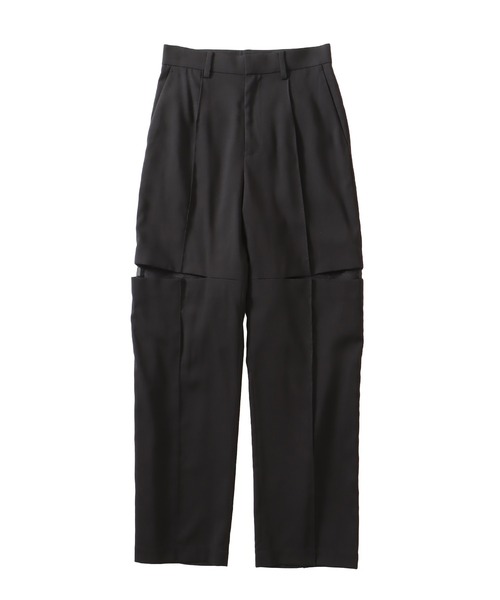 DRESSLAVE（ドレスレイブ）の「suiting trousers(スーチングトラウザーズ)（スラックス・レディース・グレー/ブラック・38/36）」の2枚目の写真