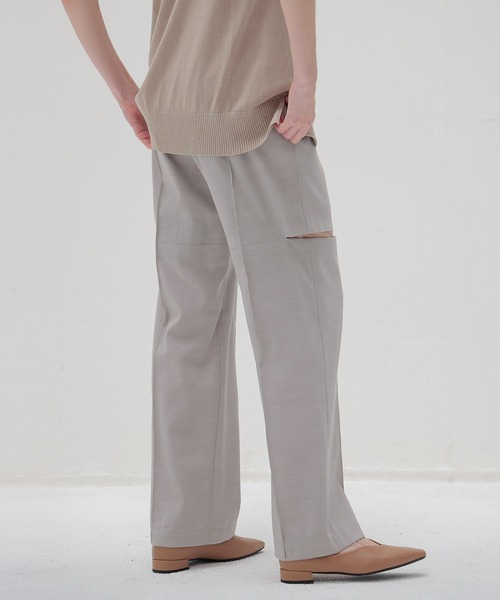 DRESSLAVE（ドレスレイブ）の「suiting trousers(スーチングトラウザーズ)（スラックス・レディース・グレー/ブラック・38/36）」の3枚目の写真