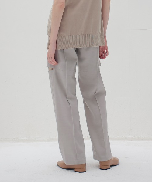 DRESSLAVE（ドレスレイブ）の「suiting trousers(スーチングトラウザーズ)（スラックス・レディース・グレー/ブラック・38/36）」の4枚目の写真