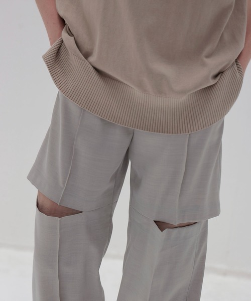DRESSLAVE（ドレスレイブ）の「suiting trousers(スーチングトラウザーズ)（スラックス・レディース・グレー/ブラック・38/36）」の5枚目の写真