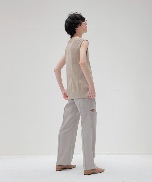DRESSLAVE（ドレスレイブ）の「suiting trousers(スーチングトラウザーズ)（スラックス・レディース・グレー/ブラック・38/36）」の10枚目の写真