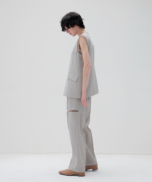 DRESSLAVE（ドレスレイブ）の「suiting trousers(スーチングトラウザーズ)（スラックス・レディース・グレー/ブラック・38/36）」の12枚目の写真