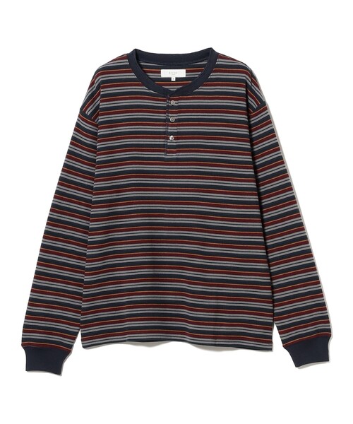 【ブラウン】ワッフル long T＆Henly Long Tシャツ ワッフルヘンリーネックTシャツ | ファッション通販サイト NUGU