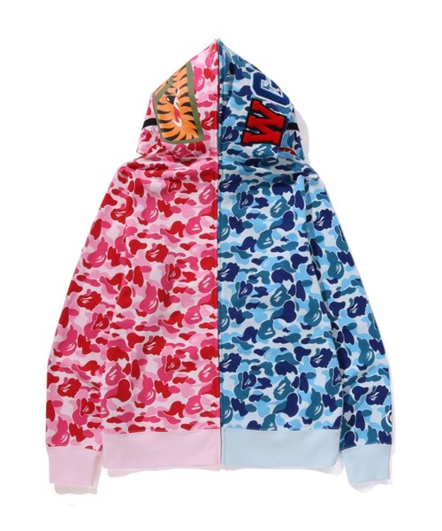APE BAPE Separate Shark Hoodie シャークパーカー ABC CAMO SEPARATE SHARK FULL ZIP HOODIE（パーカー）｜A BATHING APE