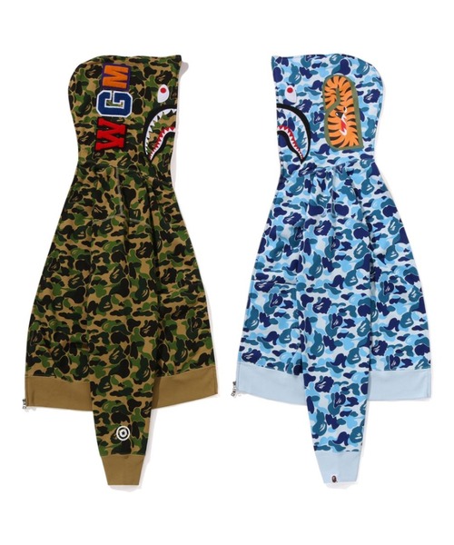 ABC CAMO SEPARATE SHARK FULL ZIP HOODIE（パーカー）｜A BATHING APE