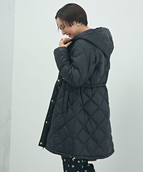 TAION/タイオン】別注ミドル丈Aラインフードダウン（ダウンジャケット