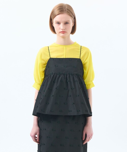 MACKINTOSH PHILOSOPHY（ﾏｯｷﾝﾄｯｼｭ ﾌｨﾛｿﾌｨｰ）の「カットジャカードビスチェ（Tシャツ/カットソー・レディース・ブラック・38）」の6枚目の写真