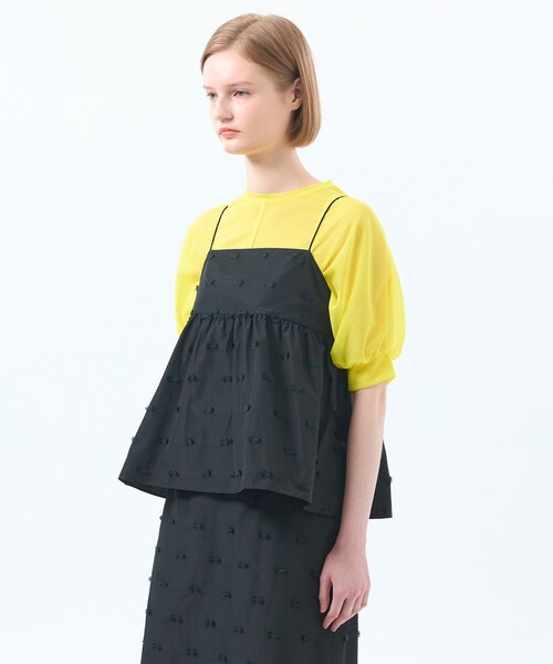 MACKINTOSH PHILOSOPHY（ﾏｯｷﾝﾄｯｼｭ ﾌｨﾛｿﾌｨｰ）の「カットジャカードビスチェ（Tシャツ/カットソー・レディース・ブラック・38）」の7枚目の写真