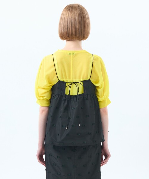 MACKINTOSH PHILOSOPHY（ﾏｯｷﾝﾄｯｼｭ ﾌｨﾛｿﾌｨｰ）の「カットジャカードビスチェ（Tシャツ/カットソー・レディース・ブラック・38）」の8枚目の写真