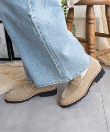 ボリュームソールステッチローファー