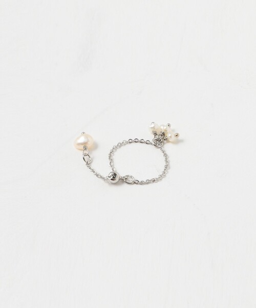 BEAMS BOY（ビームスボーイ）の「【1/15再値下げ】淡水パール スライド リング（リング・レディース・ゴールド/シルバー・ONE SIZE）」の4枚目の写真