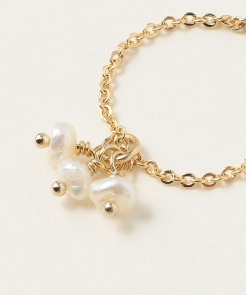 BEAMS BOY（ビームスボーイ）の「【1/15再値下げ】淡水パール スライド リング（リング・レディース・ゴールド/シルバー・ONE SIZE）」の5枚目の写真