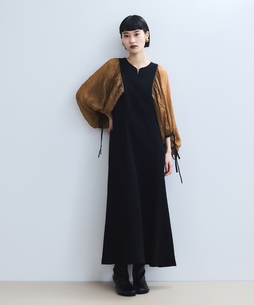 ADAM ET ROPE' 【WEB限定】シアースリーブコンビドレス WEB限定】シアースリーブコンビドレス / ランカ / ADAM ET ROPÉ