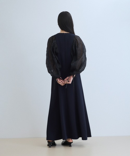 WEB限定】・【オケージョン】シアースリーブコンビドレス