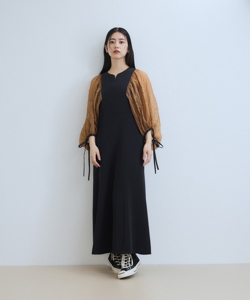 ADAM ET ROPE' WEB限定・オケージョン】シアースリーブコンビドレス ADAM ET ROPE' 【WEB限定・オケージョン】シアースリーブコンビ