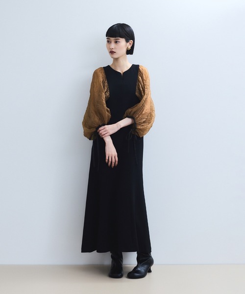 WEB限定】・【オケージョン】シアースリーブコンビドレス