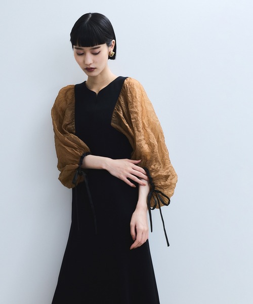 ADAM ET ROPE' 【WEB限定】シアースリーブコンビドレス WEB限定】シアースリーブコンビドレス / ランカ / ADAM ET ROPÉ