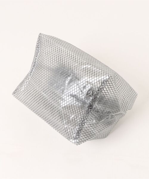 Pochi Pouch(ポチポーチ)の「Pochi Pouch/【3サイズ展開】メッシュ&クリア 防水 ドライ バッグ(エコバッグ/サブバッグ・レディース・グレー/ホワイト・SMALL/MEDIUM/LARGE)」の16枚目の写真