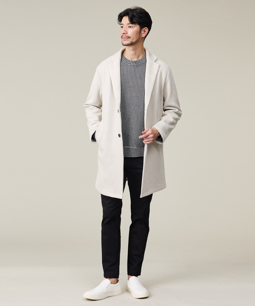 ABAHOUSE GRAY（アバハウスグレイ）の「【立体ビッグワッフル】 長袖Tシャツ（Tシャツ/カットソー・メンズ・ブラック/ホワイト/グレイッシュベージュ/グレイッシュブルー・46/48）」の17枚目の写真