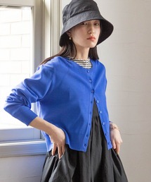 Auon Knit 70s 80s ヴィンテージ 長袖 ニットカーディガン 青紺 レディース 古着 中古 Auon Knit 70s 80s ヴィンテージ 長袖 ニットカーディガン 青紺