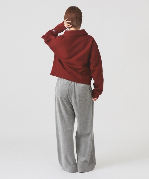 Ray BEAMS（レイビームス）の「【別注】Champion / ジップ スウェット（スウェット・レディース・ブラック/ブルー系その他/バーガンディー・MEDIUM）」の10枚目の写真