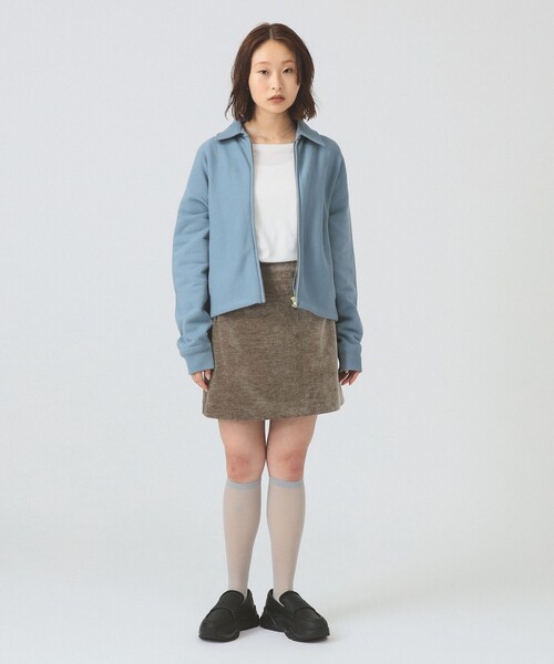 Ray BEAMS（レイビームス）の「【別注】Champion / ジップ スウェット（スウェット・レディース・ブラック/ブルー系その他/バーガンディー・MEDIUM）」の12枚目の写真