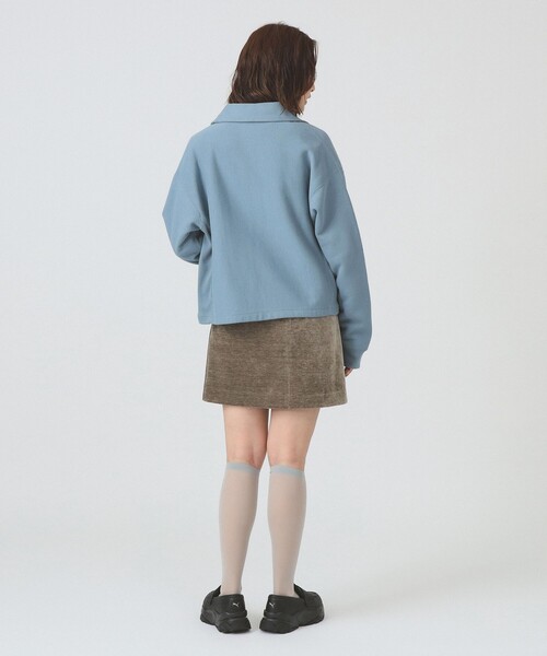 Ray BEAMS（レイビームス）の「【別注】Champion / ジップ スウェット（スウェット・レディース・ブラック/ブルー系その他/バーガンディー・MEDIUM）」の14枚目の写真