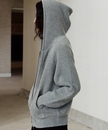 WYM LIDNM(EB oC h)AZE KNIT CROPPED HOODIE(jbg/Z[^[)