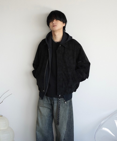 WYM LIDNM（ウィム バイ リドム）の「AZE KNIT CROPPED HOODIE（ニット/セーター・メンズ・杢グレー/オフホワイト/グレー系/チャコール・S/M/L）」の22枚目の写真