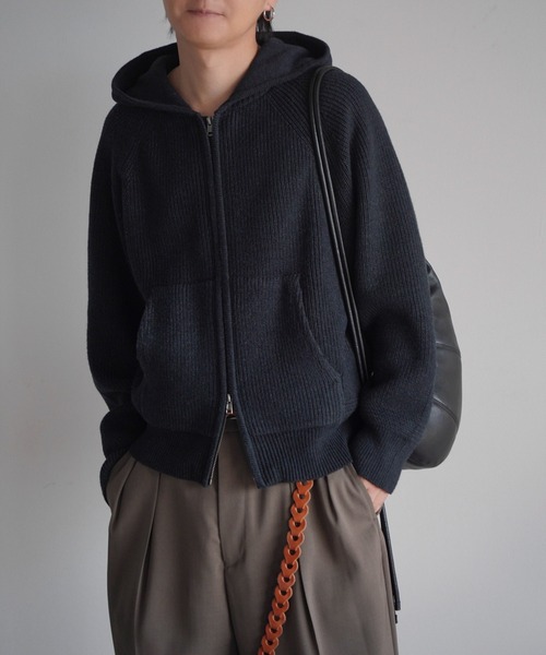 セール】AZE KNIT CROPPED HOODIE（ニット/セーター）｜WYM LIDNM
