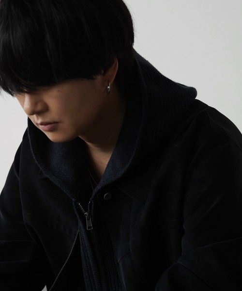 WYM LIDNM（ウィム バイ リドム）の「AZE KNIT CROPPED HOODIE（ニット/セーター・メンズ・杢グレー/オフホワイト/グレー系/チャコール・S/M/L）」の13枚目の写真