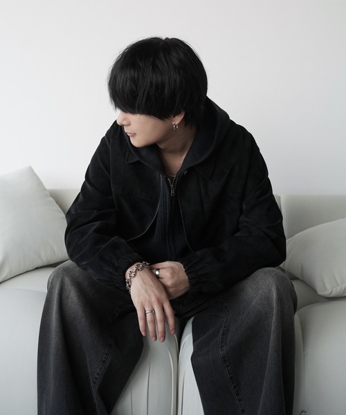 WYM LIDNM（ウィム バイ リドム）の「AZE KNIT CROPPED HOODIE（ニット/セーター・メンズ・杢グレー/オフホワイト/グレー系/チャコール・S/M/L）」の14枚目の写真