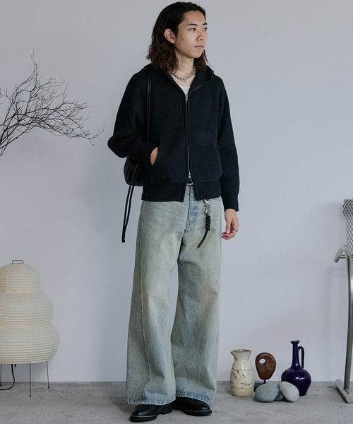 セール】AZE KNIT CROPPED HOODIE（ニット/セーター）｜WYM LIDNM