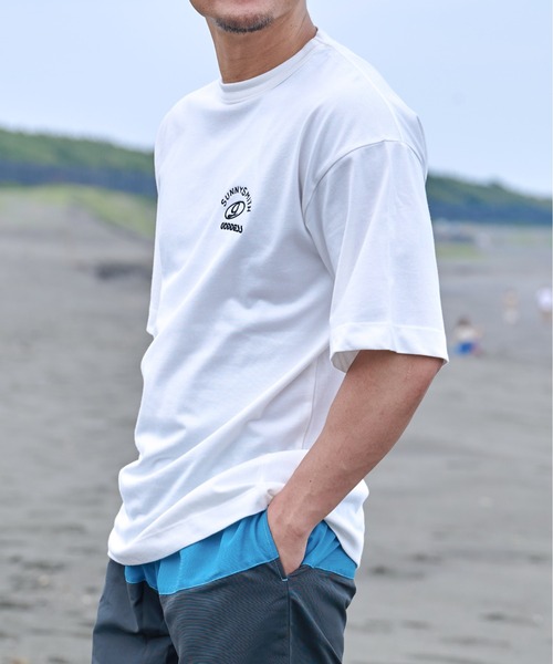 Sunny Smith(サニースミス)の「GODDESS embroidery Tee(Tシャツ/カットソー・メンズ・チャコール/オフホワイト・LARGE/MEDIUM)」の5枚目の写真