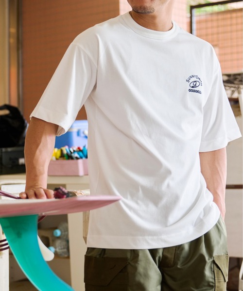 Sunny Smith(サニースミス)の「GODDESS embroidery Tee(Tシャツ/カットソー・メンズ・チャコール/オフホワイト・LARGE/MEDIUM)」の8枚目の写真
