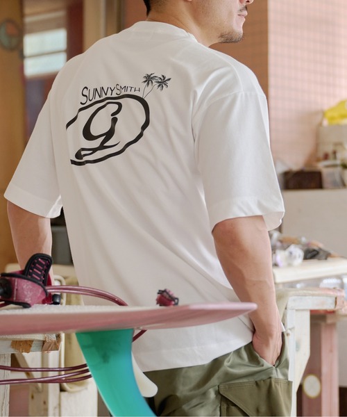 Sunny Smith(サニースミス)の「GODDESS embroidery Tee(Tシャツ/カットソー・メンズ・チャコール/オフホワイト・LARGE/MEDIUM)」の10枚目の写真