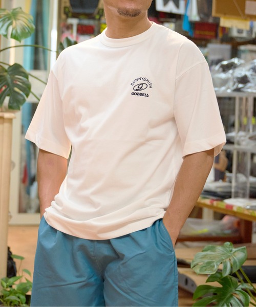 Sunny Smith(サニースミス)の「GODDESS embroidery Tee(Tシャツ/カットソー・メンズ・チャコール/オフホワイト・LARGE/MEDIUM)」の12枚目の写真